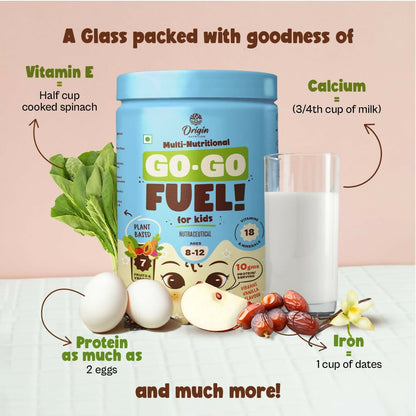 Origin Nutrition Multi Nutritional Go Go Fuel Health Drink For Kids, Ages 8-12 Yrs