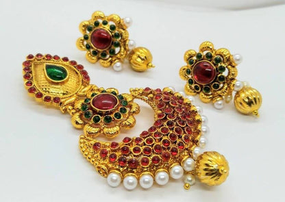 Multicolor kemp Pendant Set
