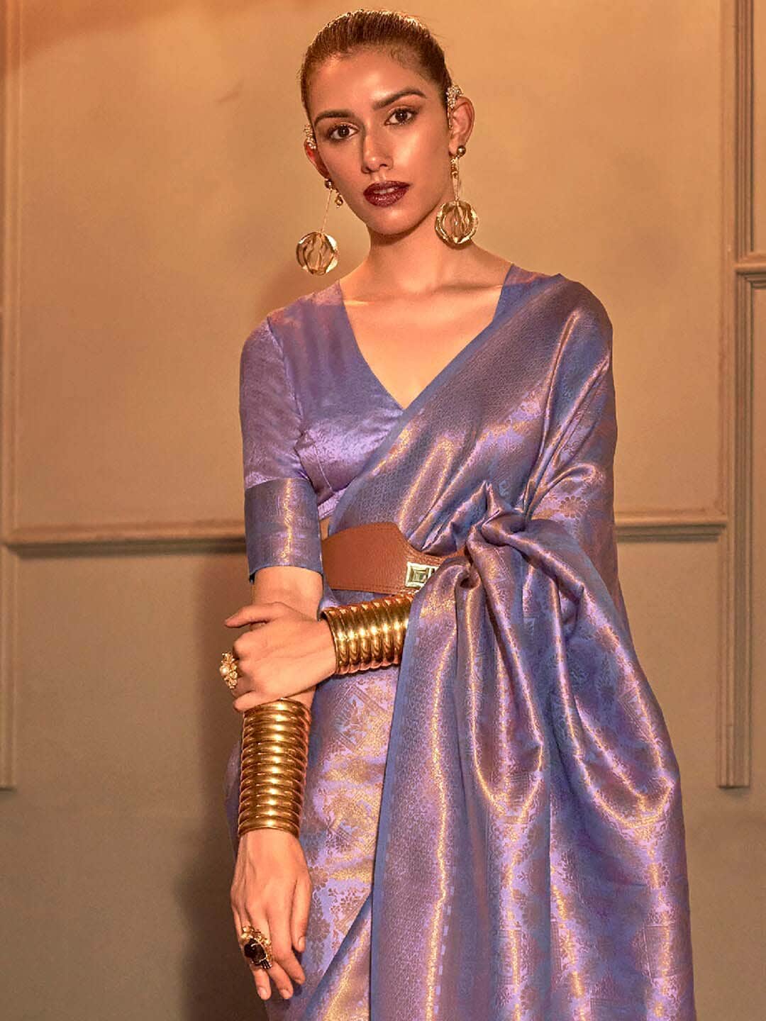 Saree Mall Ethnic Motifs Zari Kanjeevaram Sarees