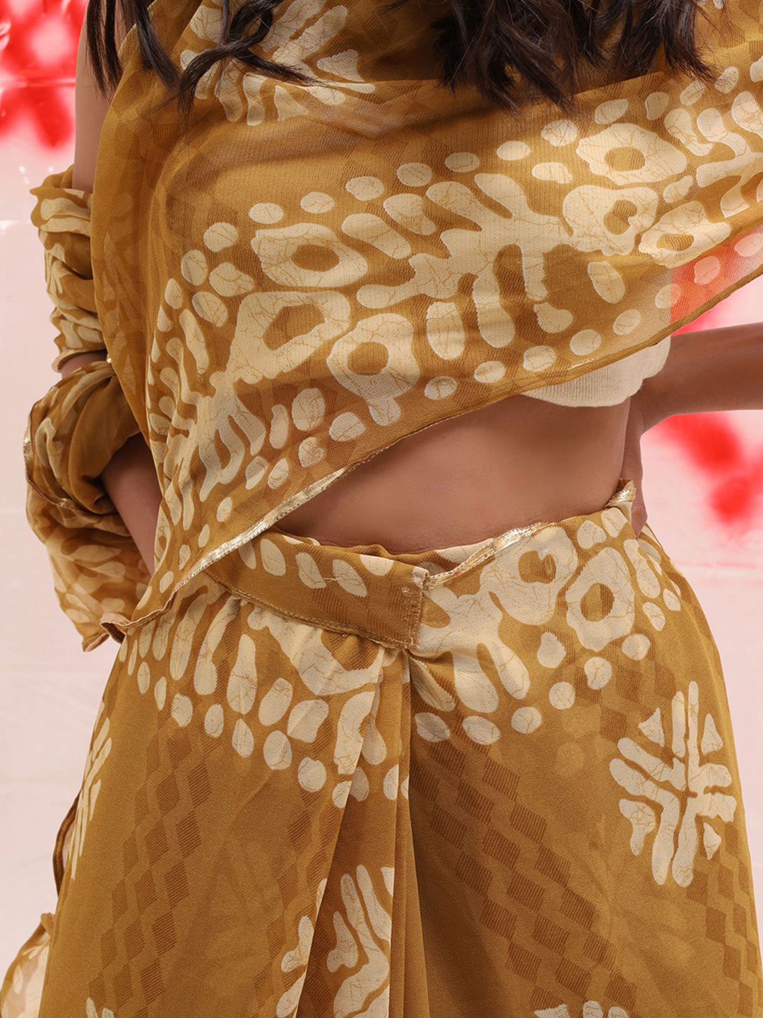 Tikhi Imli Batik Printed Georgette Saree