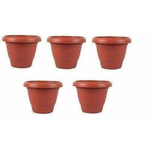 RED Color Plastic Pot (Terracotta) Pack Of 5