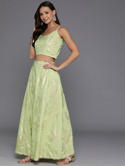Ahalyaa Women's Traditional Wear Co-ods - Green
