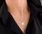 Gold-Toned Alloy Sunflower Pendant Necklace - The Pari