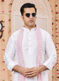 Raivat Ethnic Off White Colour Art Silk Kurta Pajama With Matching Dupatta