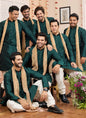 Raivat Ethnic Green Colour Art Silk Kurta Pajama With Matching Dupatta