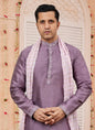 Raivat Ethnic Onion Pink Colour Art Silk Kurta Pajama With Matching Dupatta