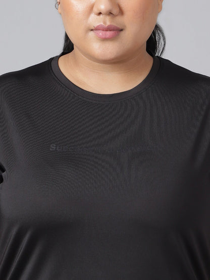 MKH Plus Size Drop-Shoulder Sleeves Dri-FIT Relaxed Fit Training T-shirt