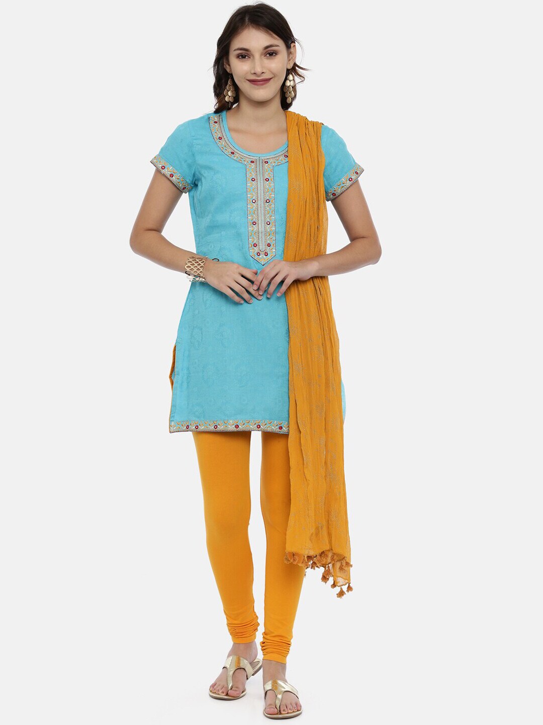 Souchii Mustard Solid Dupatta