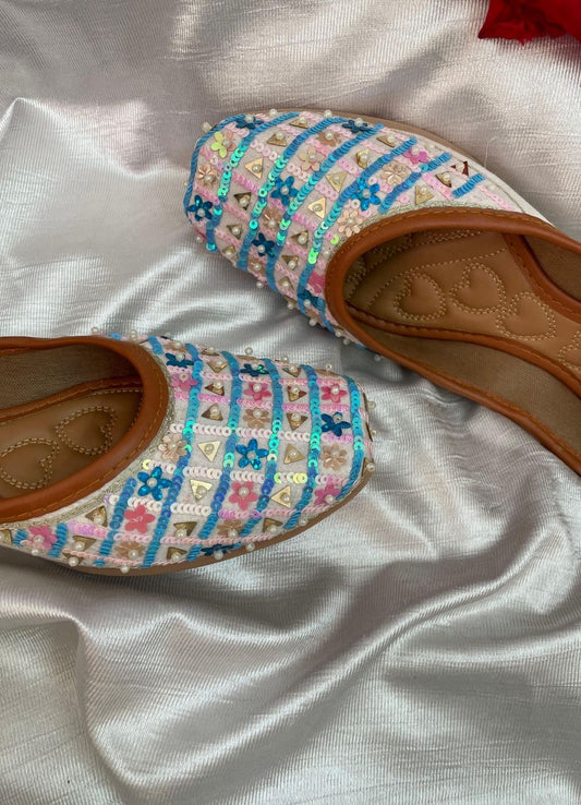 Desi Colour Women Indian Ethnic Footwear-Multi Star