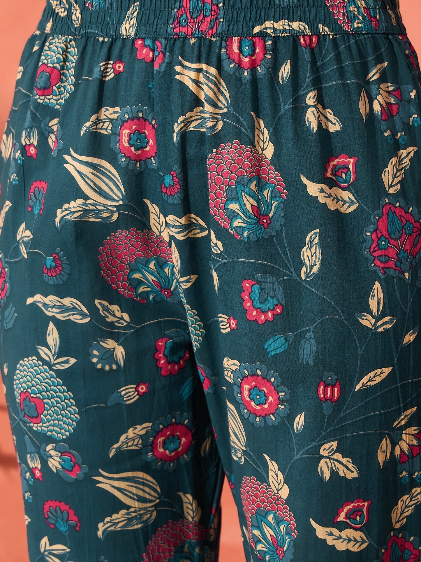 InWeave Blue Kalamkari Co Ord Set