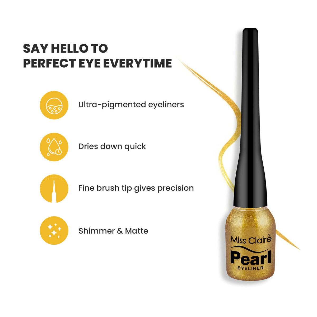 Miss Claire Pearl Eyeliner - 18 Shimmer Pink