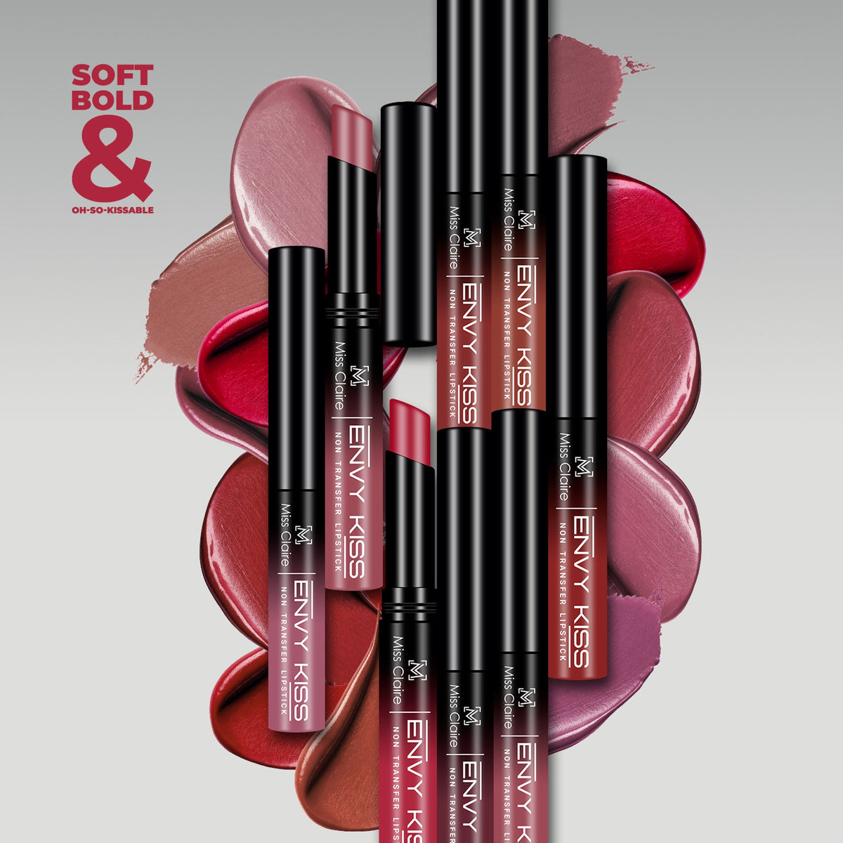 Miss Claire Envy Kiss Non Transfer Lipstick - 19 Goal Digger