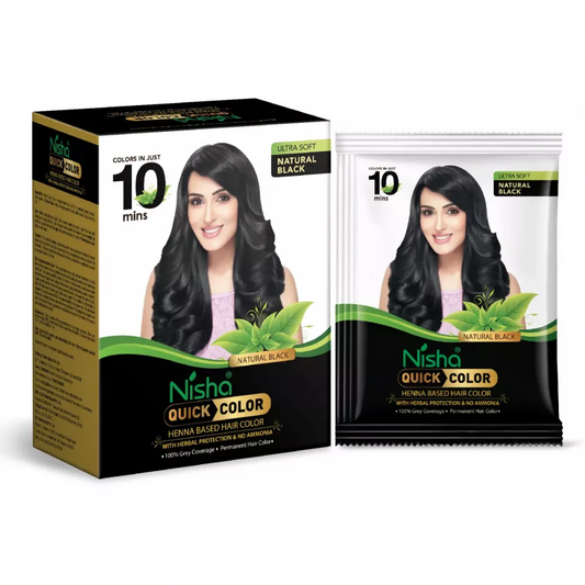 Nisha Henna Based Quick Hair Color Black