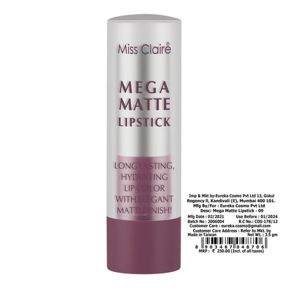 Miss Claire Mega Matte Lipstick - 9
