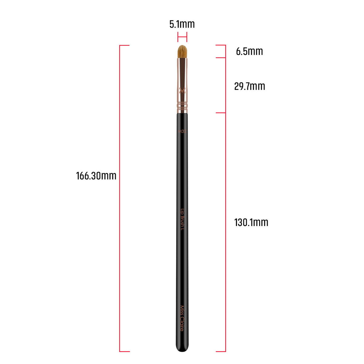 Miss Claire M32 - Lip Brush (L) - Rose Gold