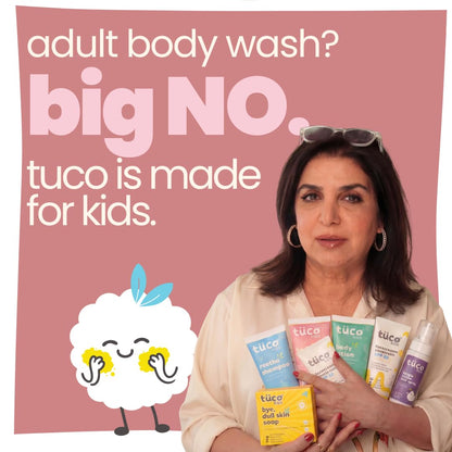 TuCo Intelligent Kids Grime Master Shower Gel With Tulsi, Saffron & Sandalwood