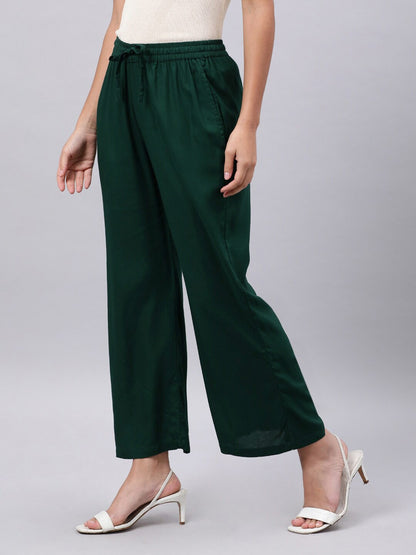 Souchii Green Liva Ethnic Palazzos
