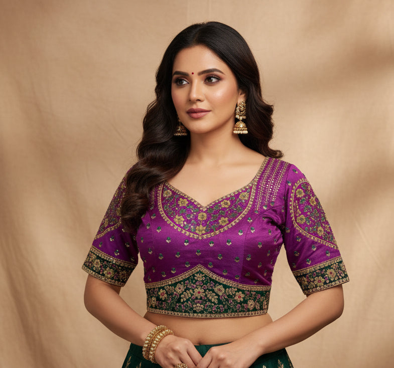 Purple blouse