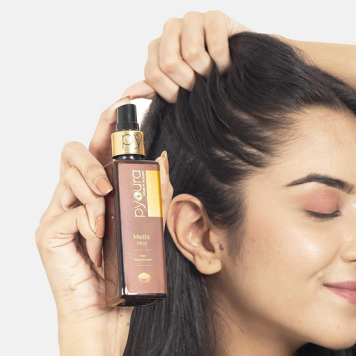 Pyoura Methi Hair Serum Mist Anti-Frizz Non-sticky & Non-greasy Hair Serum For Soft & Shiny Hair