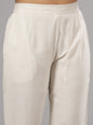 Juniper Woemen Natural Rayon Flex Solid Pants