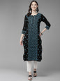 ADA Women Floral Embroidered Cotton Chikankari Kurta
