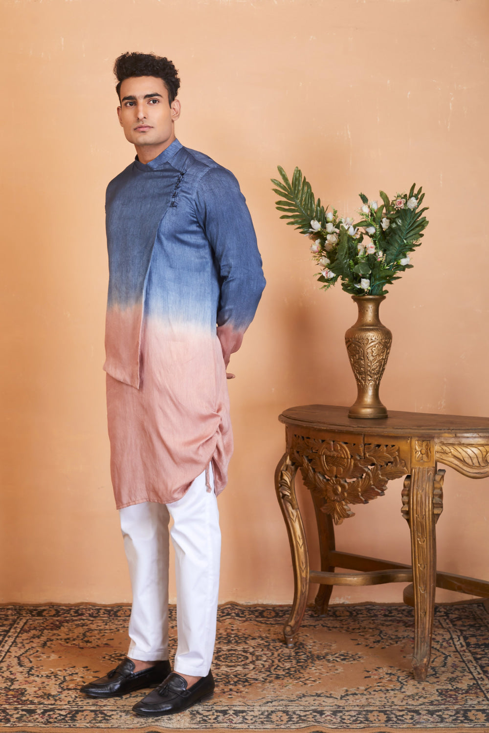Waikawa Ombre Kurta With Flap by Hilo Design