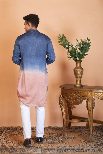 Waikawa Ombre Kurta With Flap by Hilo Design