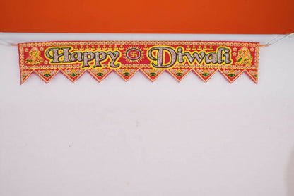 Kundan HandiKrafts Cloth Thoranna (Happy Diwali)