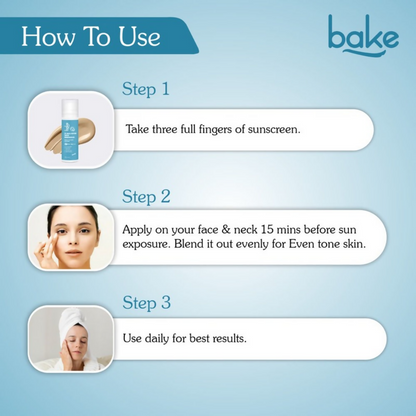 Bake 2% Multi Peptide Tinted Sunscreen Gel SPF 70 PA+++