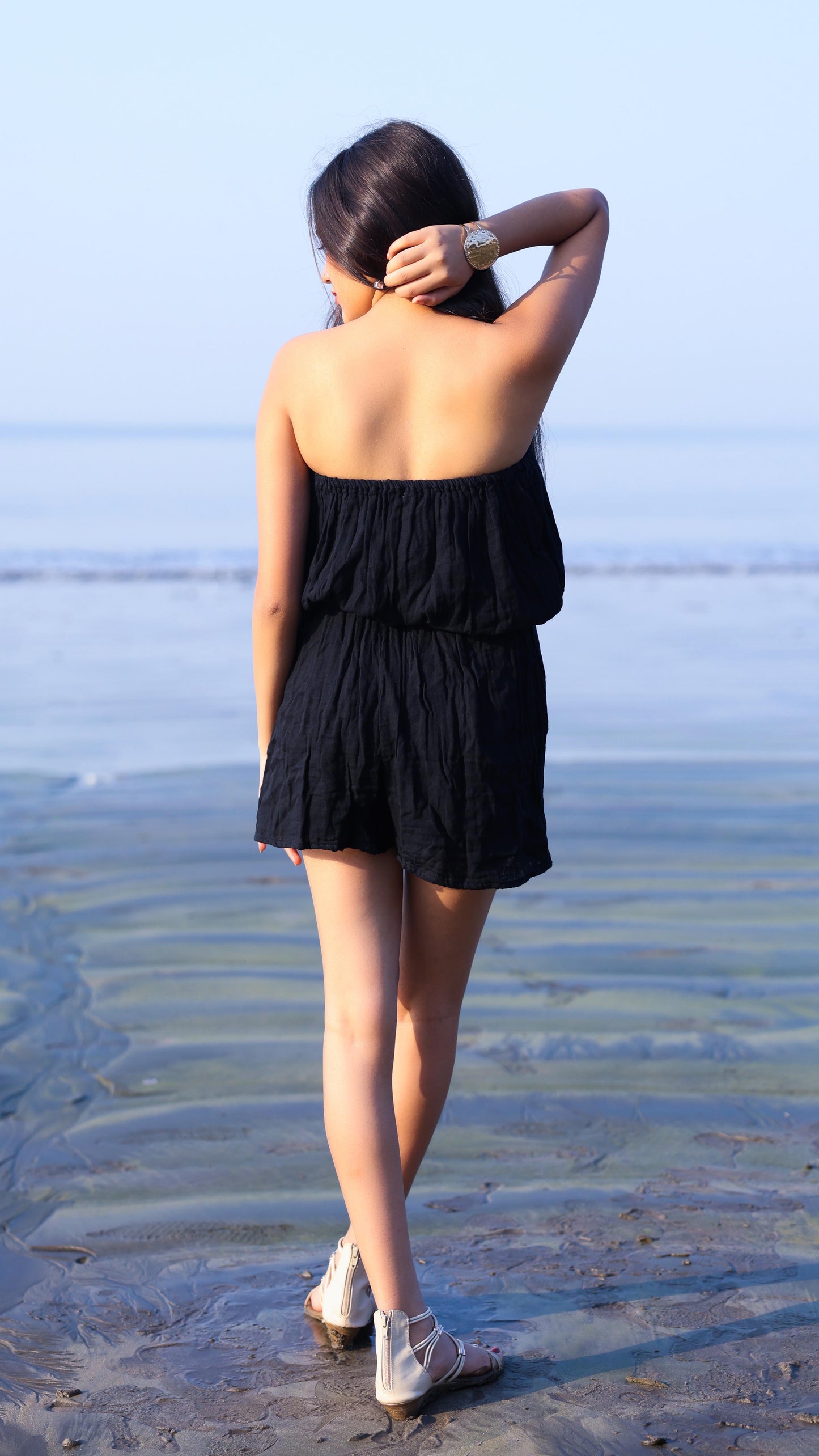 Noroke Cotton Crepe Crinkled Play Suit