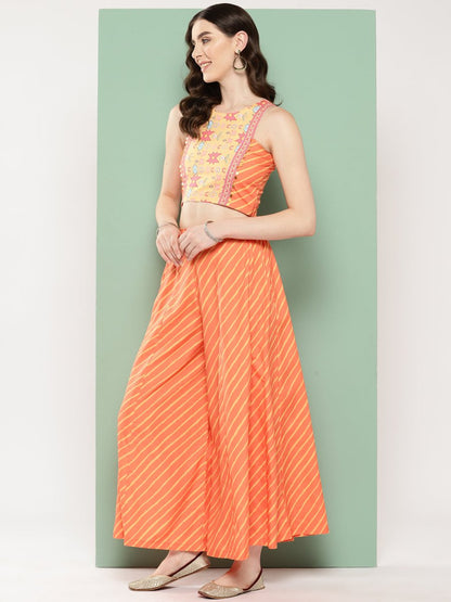 Ahalyaa Geometric Printed Ethnic Co-Ords