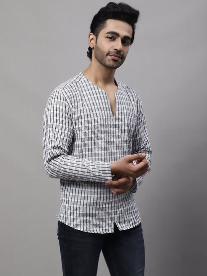 Even Apparels Multi Pure Cotton Open Neck Kurta