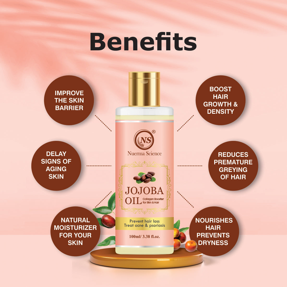 Nuerma Science Jojoba Hair & Skin Oil