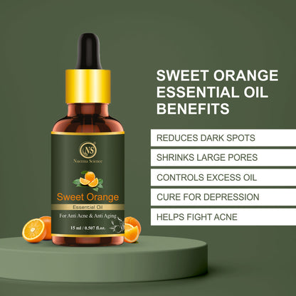 Nuerma Science Sweet Orange Essential Oil for Anti-Acne & Anti-Aging
