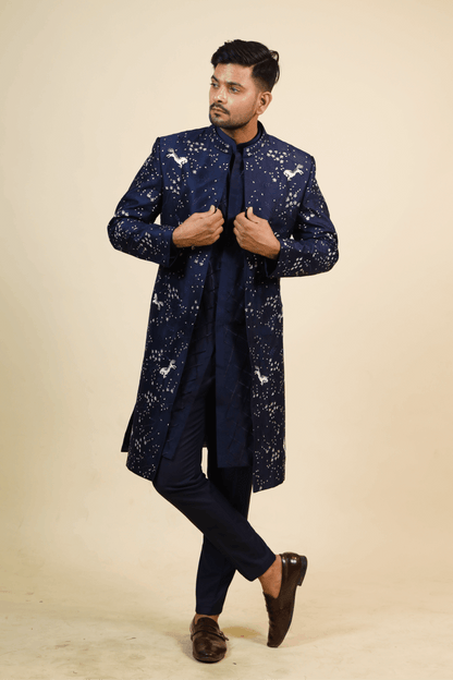 Flying Unicorn Designer Men's Kurta by Hilo Design