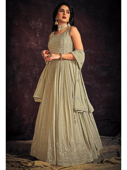 Myra Pista Real Georgette Designer Gown Style Suit