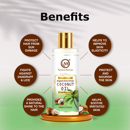 Nuerma Science Coconut Pure Oil: Your Holistic Elixir for Body and Hair