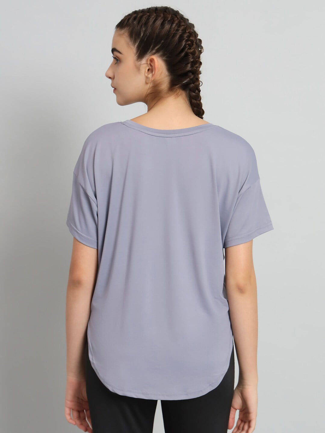 MKH Typography Printed Drop-Shoulder Sleeves Relaxed Fit Dri-FIT T-shirt