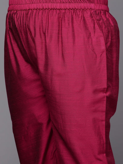 Sztori Plus Size Floral Embroidered Straight Kurta & Trousers With Dupatta