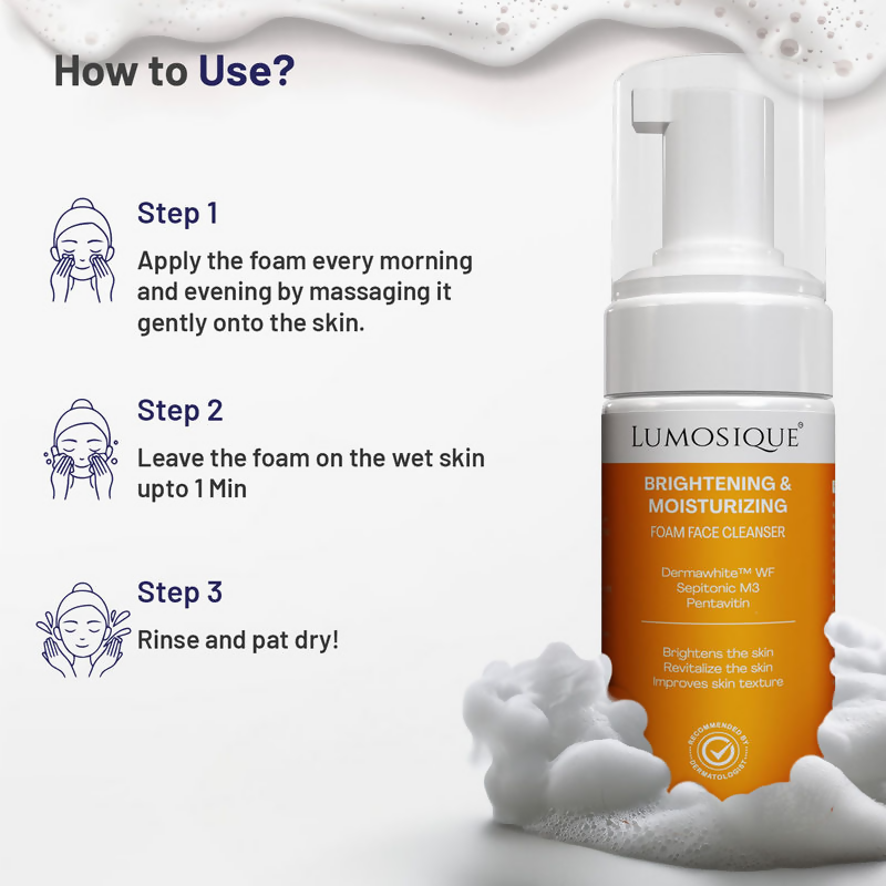 Lumosique Brightening And Moisturizing Foam Face Cleanser