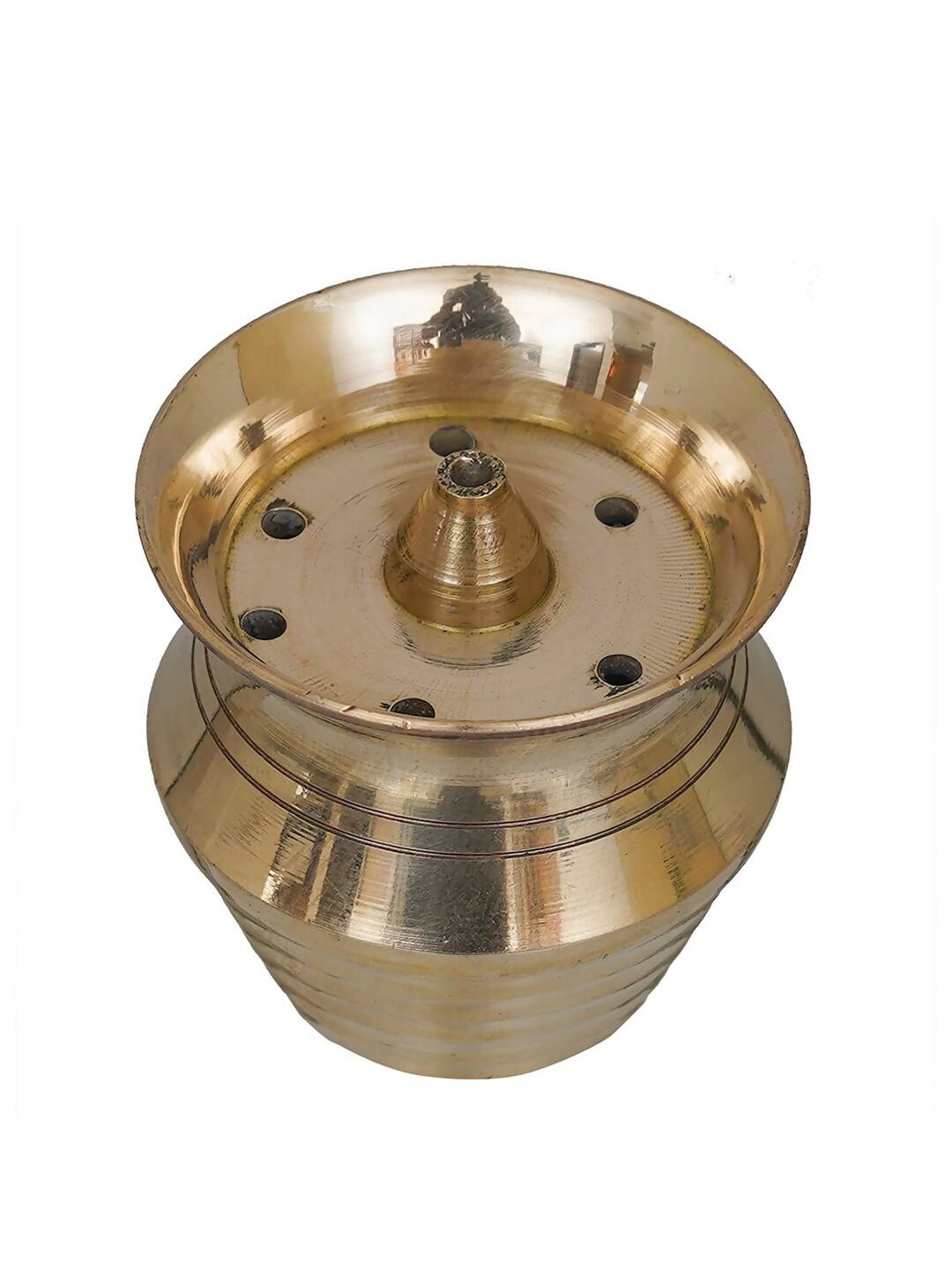 eCraftIndia Yellow Brass Incense Stick Holder