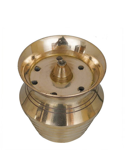 eCraftIndia Yellow Brass Incense Stick Holder