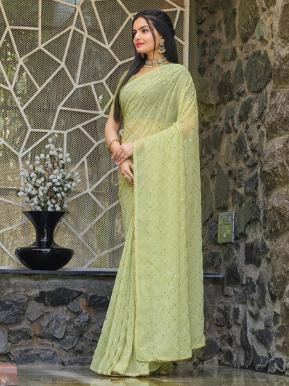 Tikhi Imli Embellished Sequinned Saree