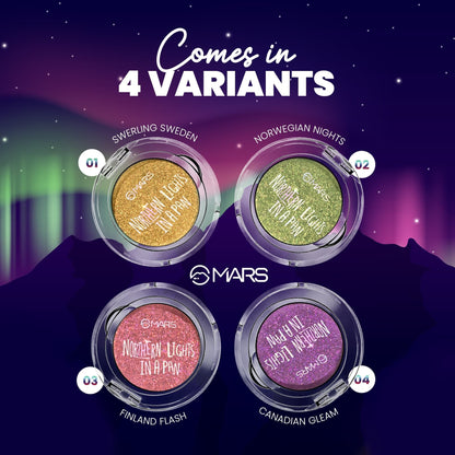 MARS Cosmetics Northern Lights In A Pan Eyeshadow Palette - 04 Canadian Gleam