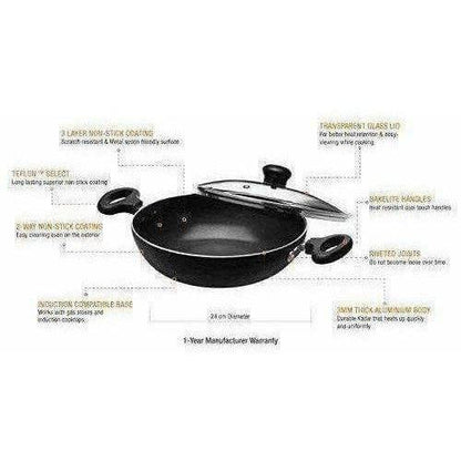 Kadai with Glass Lid