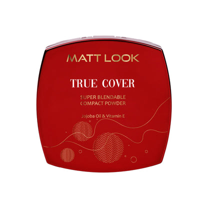Matt Look True Cover Super Blendable Compact Powder - Almond Beige