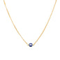 Gold-Toned Alloy Evil Pendant Necklace - The Pari