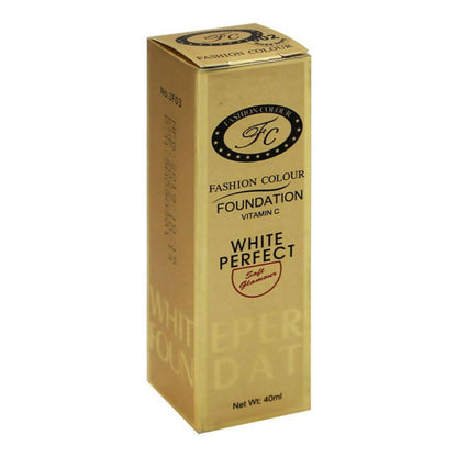Fashion Colour White Perfect Vitamin C Foundation-01 Pearl White (Fair Skin Tone)