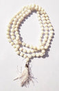 Kannssky White Hakik (Agate) Mala - Hindu Buddhist Prayer Beads