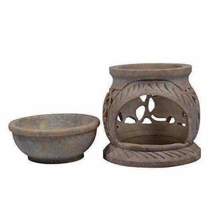 Handcrafted Soapstone Aroma Burner, Oil Diffuses